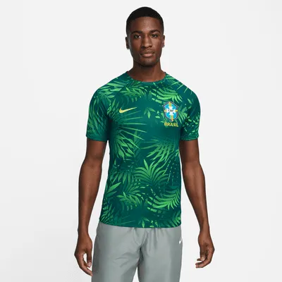 Brazil Academy Pro Men's Nike Dri-FIT Pre-Match Soccer Top. Nike.com