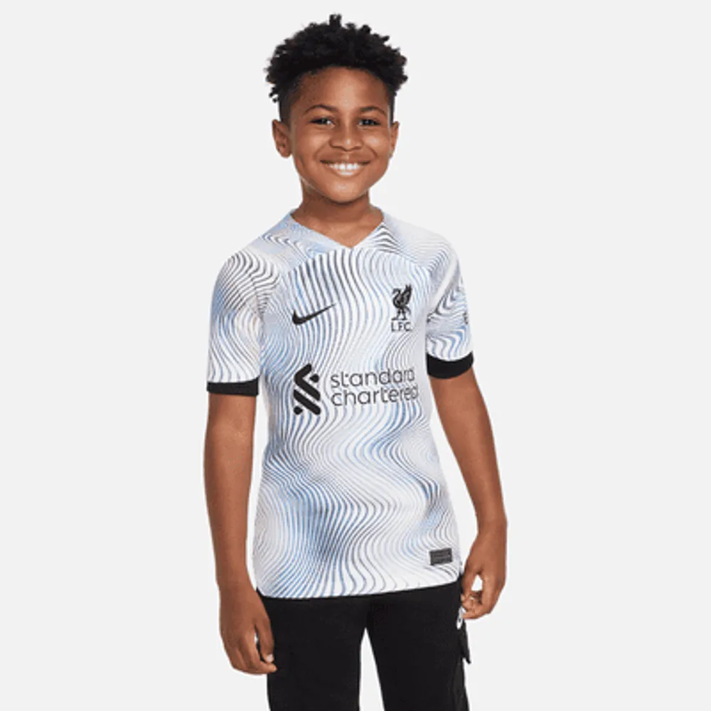 Liverpool FC 2022/23 Stadium Away Big Kids' Nike Dri-FIT Soccer Jersey. Nike.com