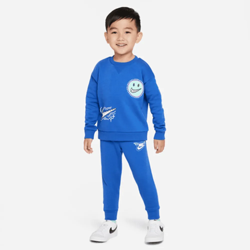 Nike Sportswear "Art of Play" Fleece Crew Set Toddler 2-Piece Set. Nike.com