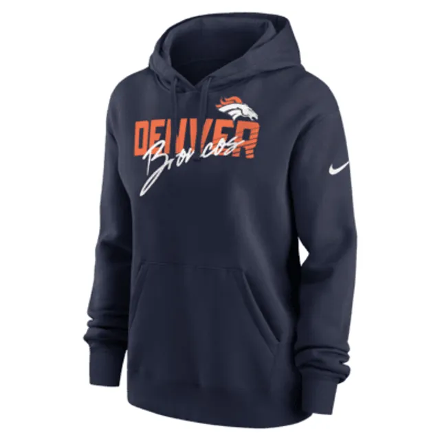 Nike Women's Gym Vintage (NFL Denver Broncos) Pullover Hoodie Blue