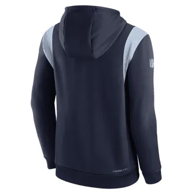 Nike Therma Athletic Stack (NFL Tennessee Titans) Men's Pullover Hoodie. Nike.com