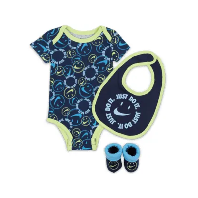 Nike Baby (3-6M) Bodysuit, Bib and Booties Box Set. Nike.com