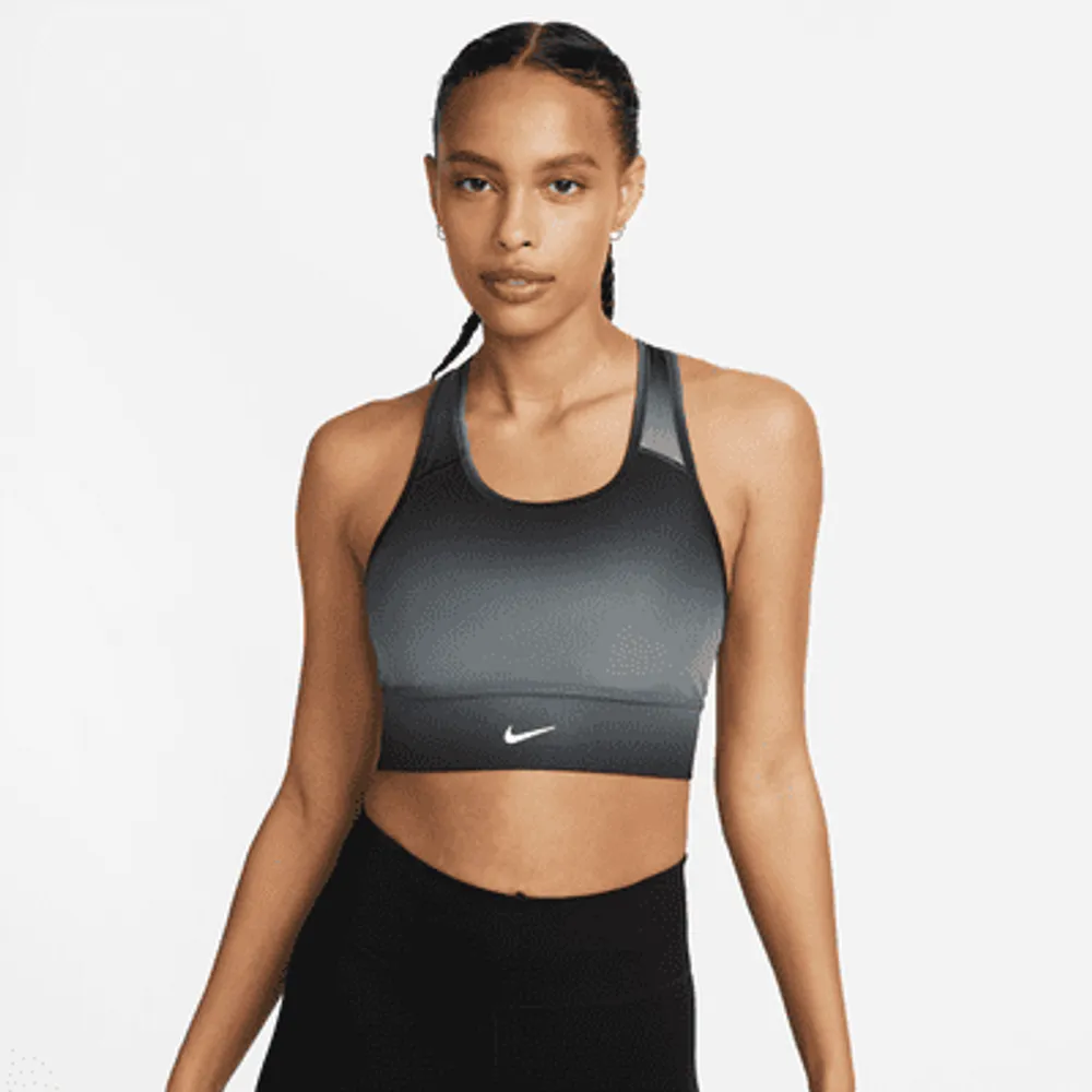 Nike Swoosh Run Women's Medium-Support Longline Padded Sports Bra. UK