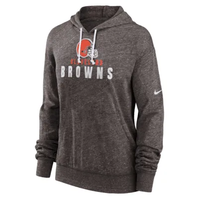 Nike Women's Rewind Gym Vintage (NFL Cleveland Browns) Pullover Hoodie in Orange, Size: Xs | NKZQ89N93V-0DL