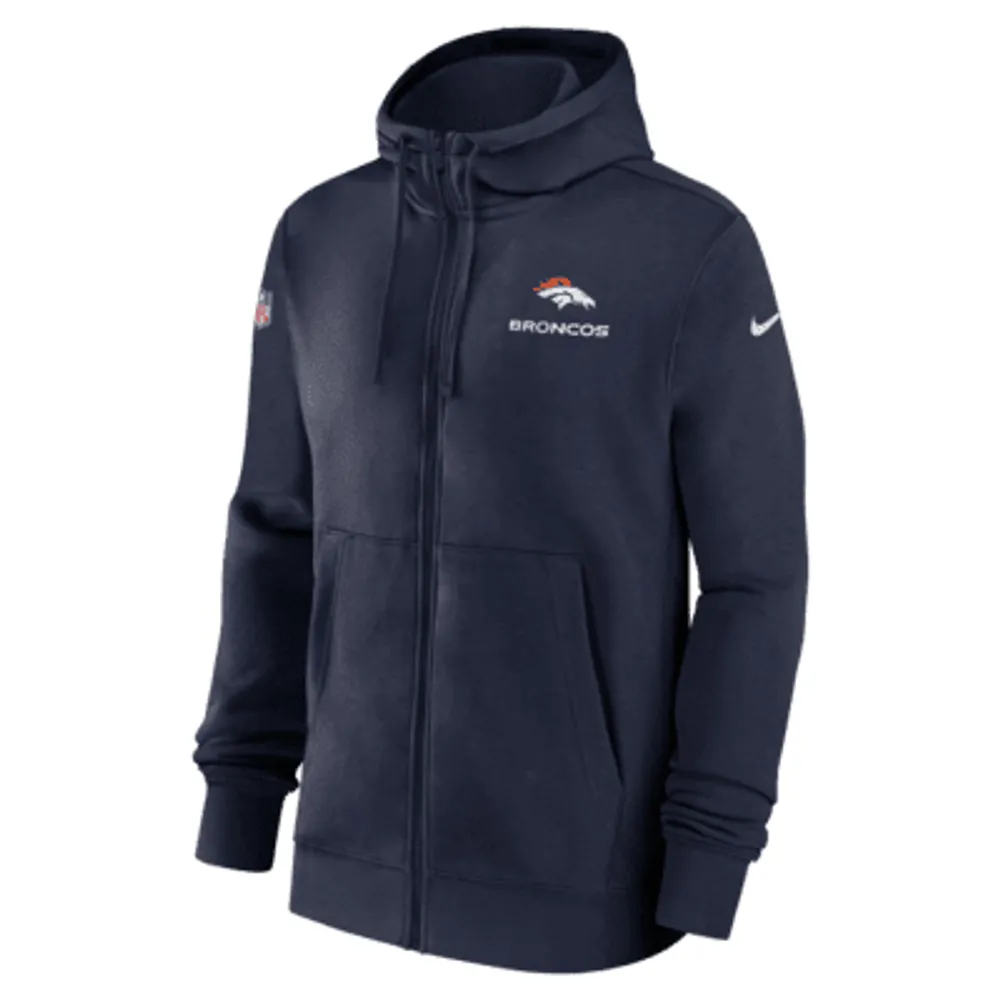 Denver Broncos Nike Sideline Hoodie - Navy - Youth