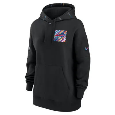 Washington Commanders Crucial Catch Club Nike Women's NFL Pullover Hoodie in Black, Size: Xs | 01F000AZUZ-5WL