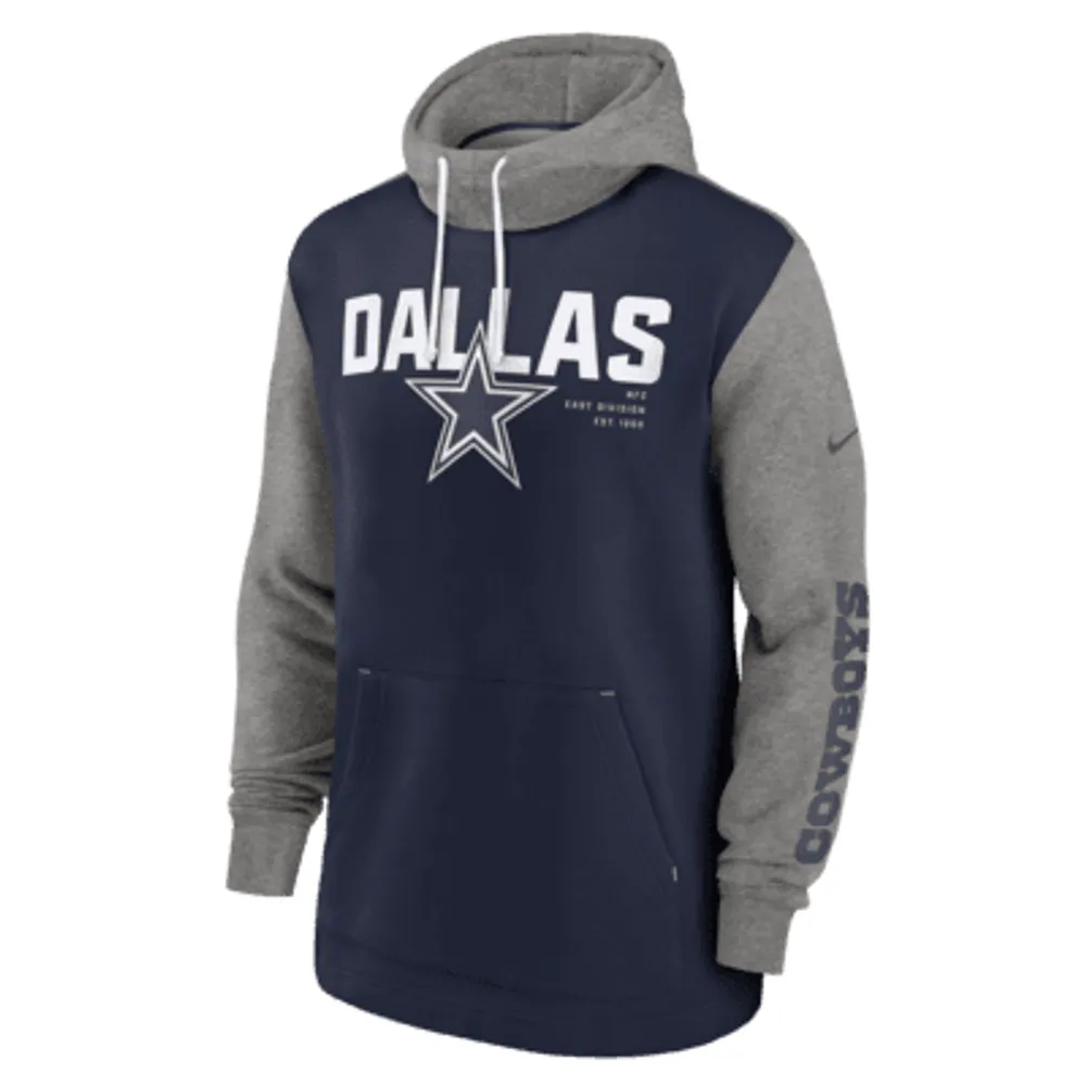Men's Nike Navy Dallas Cowboys Fan Gear Pullover Hoodie Size: Small