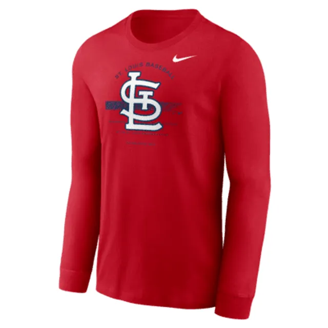 Nike Over Arch (MLB Cleveland Guardians) Men's Long-Sleeve T-Shirt