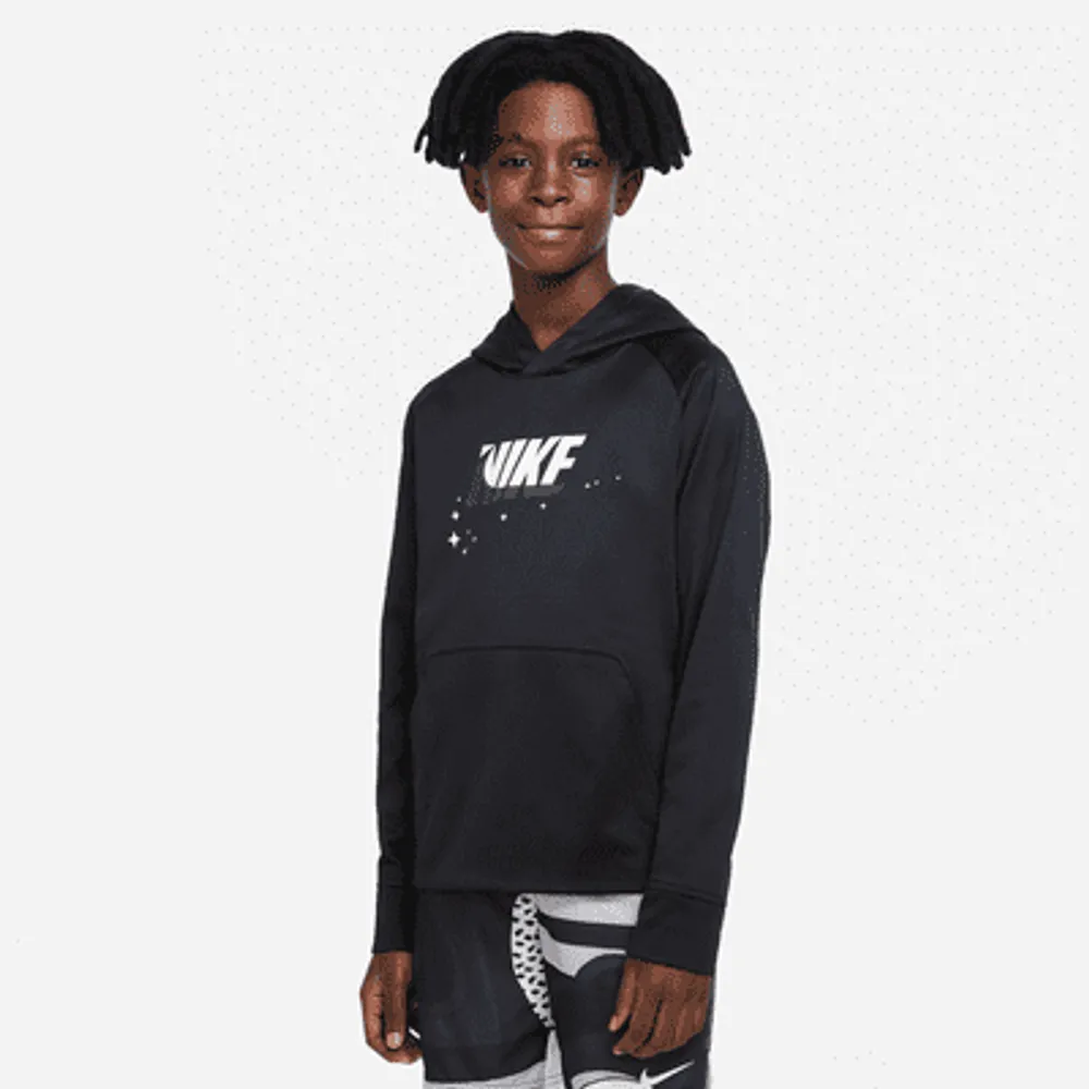 Nike Therma-FIT Big Kids' (Boys') Training Hoodie (Extended Size). Nike.com