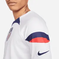 U.S. 2022/23 Stadium Home Men's Nike Dri-FIT Long-Sleeve Soccer Jersey. Nike.com