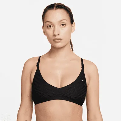 Nike Women's V-Neck Swim Bikini Top. Nike.com