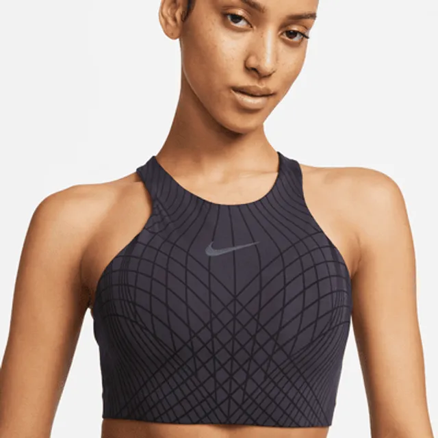 Nike Swoosh Women's Medium-Support Padded High-Neck Sports Bra. UK