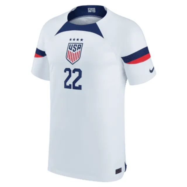 U.S. 2022/23 Stadium Home Men's Nike Dri-FIT Long-Sleeve Soccer Jersey.