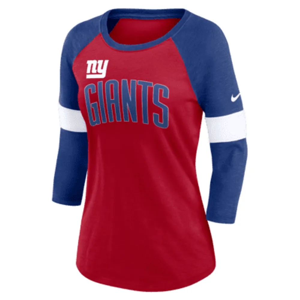 Nike Pride (NFL New York Giants) Women's 3/4-Sleeve T-Shirt. Nike