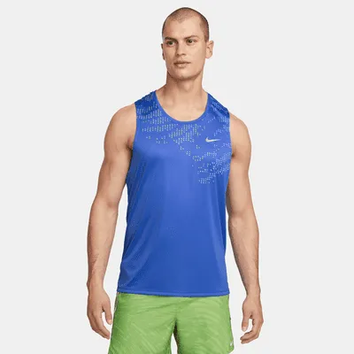 Nike Tall Miler Tank in Blue for Men