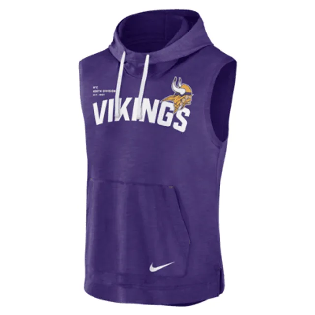 Men's Nike Purple Minnesota Vikings Sideline Club Fleece Pullover Hoodie Size: Small