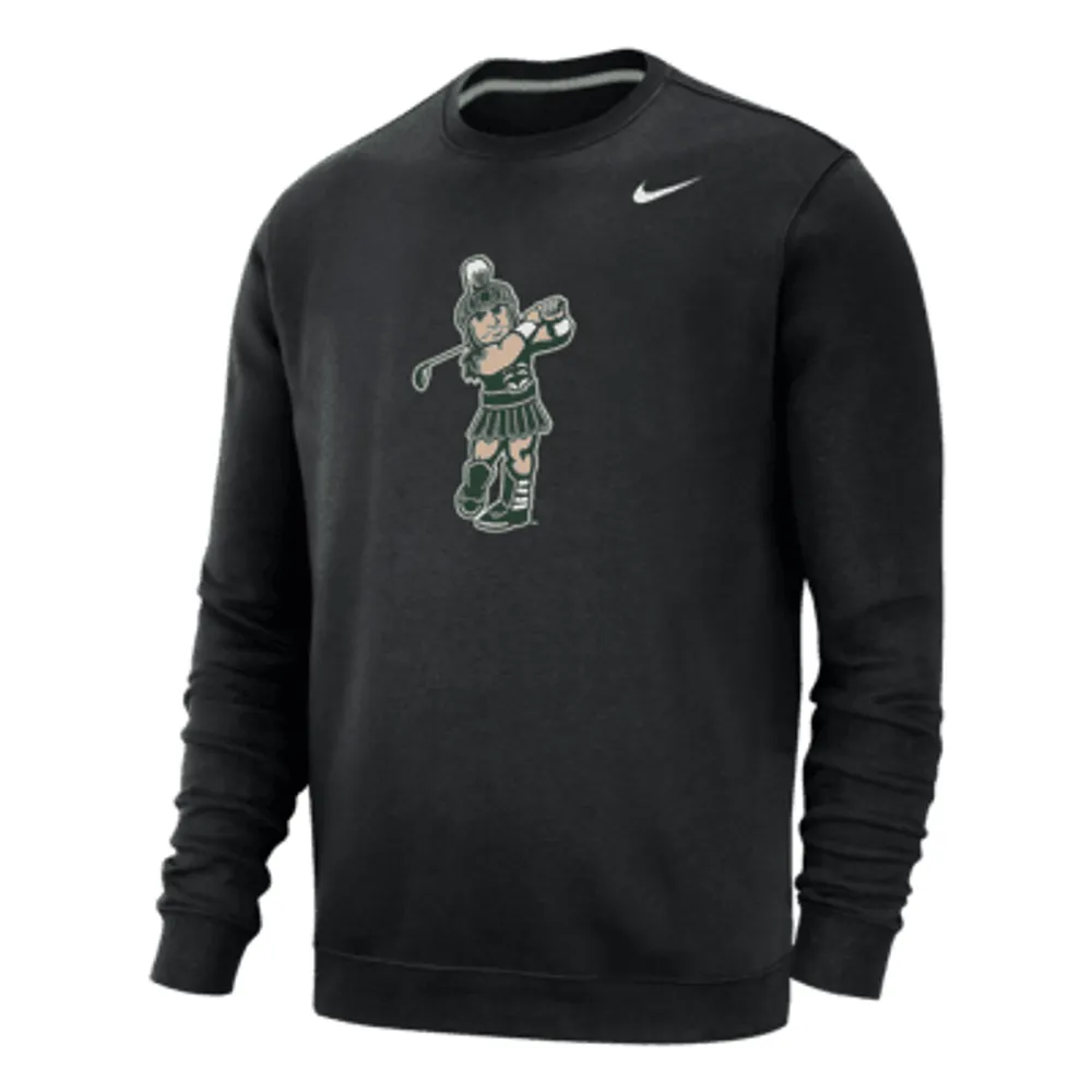 Michigan State Club Fleece Men's Nike College Crew-Neck Sweatshirt. Nike.com