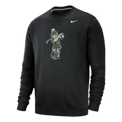 Michigan State Club Fleece Men's Nike College Crew-Neck Sweatshirt. Nike.com