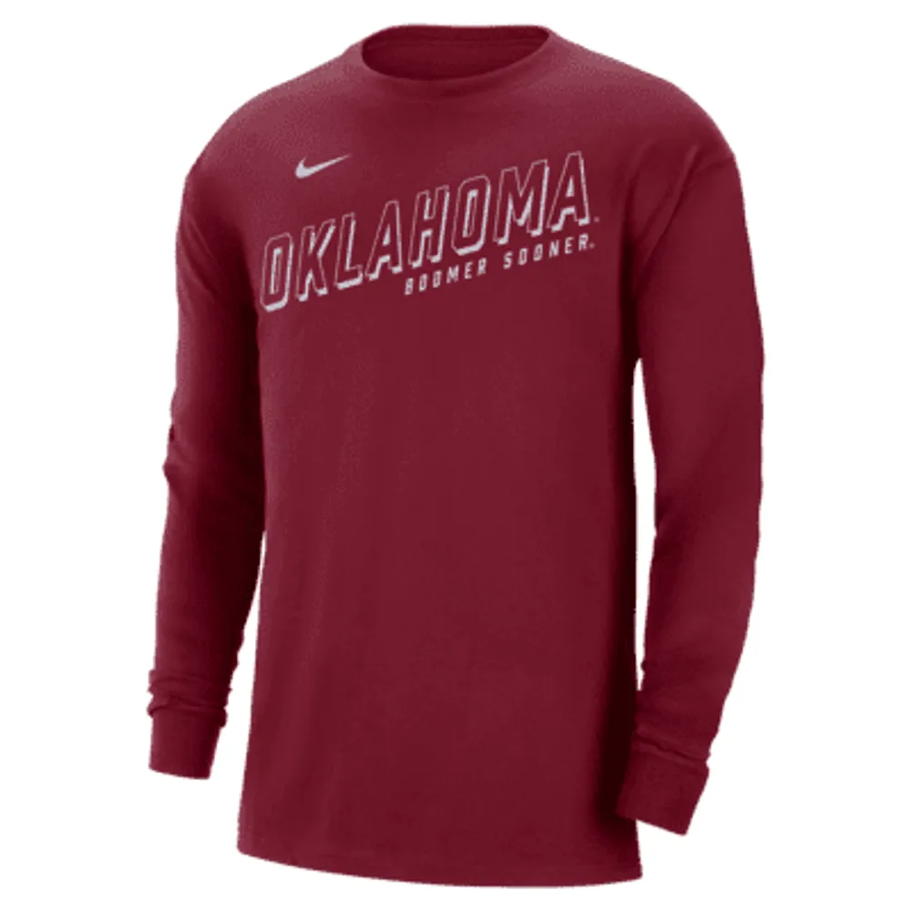 Oklahoma Men's Nike College Long-Sleeve Max90 T-Shirt. Nike.com