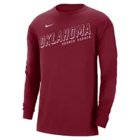 Oklahoma Men's Nike College Long-Sleeve Max90 T-Shirt. Nike.com