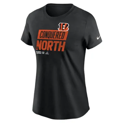 Nike 2022 AFC North Champions Trophy Collection (NFL Cincinnati Bengals) Women's T-Shirt. Nike.com