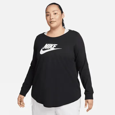 Nike Sportswear Club Women's Long-Sleeve T-Shirt (Plus Size). Nike.com