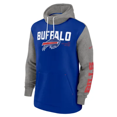 Buffalo Bills Color Block Men's Nike NFL Pullover Hoodie. Nike.com