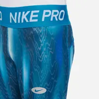 Nike Pro Dri-FIT Icon Clash Big Kids' (Girls') Warm Printed Leggings. Nike.com