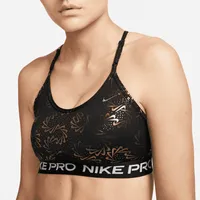 Nike Pro Indy Women's Light-Support Padded Strappy Sparkle Sports Bra. Nike.com