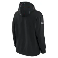 Nike Women's Sideline Club (NFL Atlanta Falcons) Pullover Hoodie in Black, Size: Small | 00MW00A96-E7V