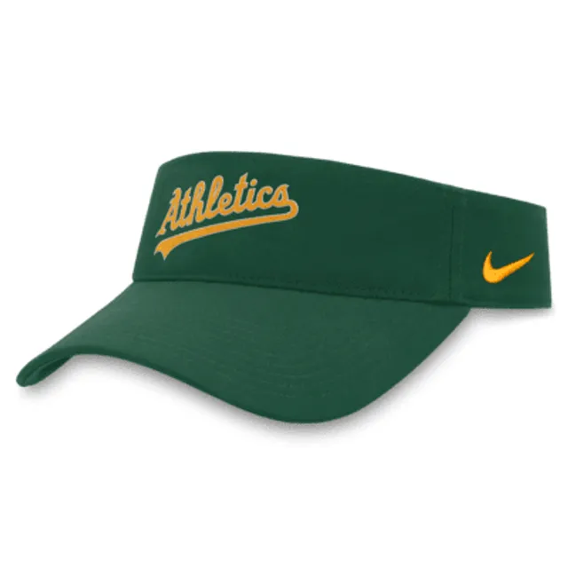 Customized Oakland Athletics White With Green Nike Logo Cassette