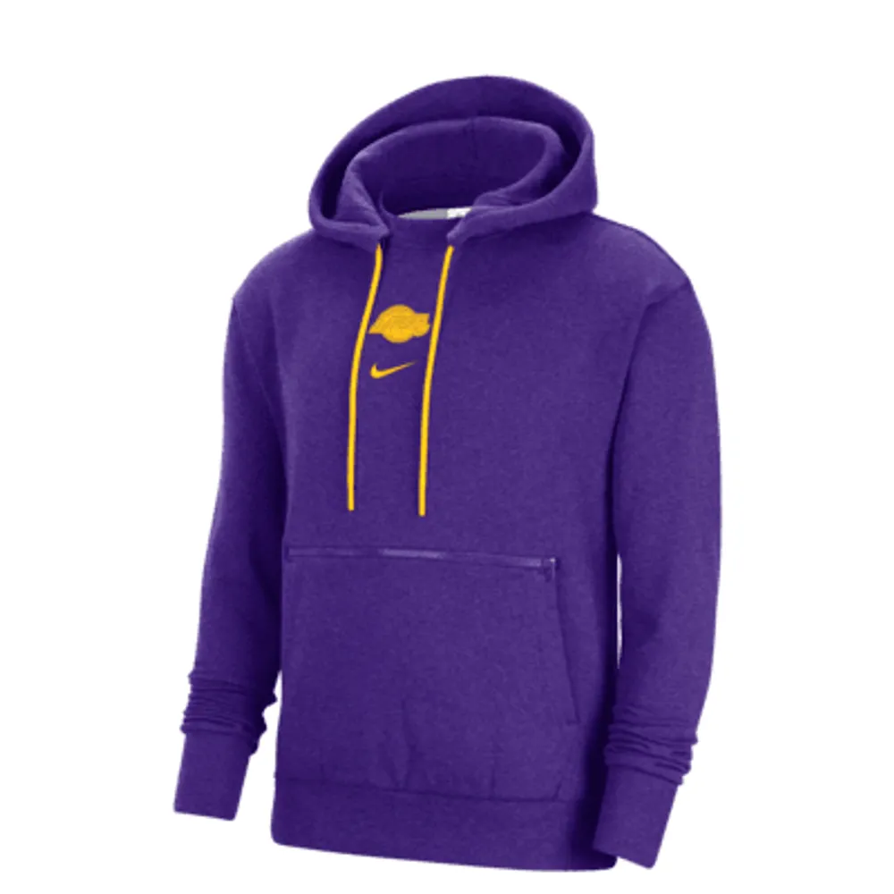 Los Angeles Lakers Courtside Men's Nike NBA Pullover Fleece Hoodie. Nike.com