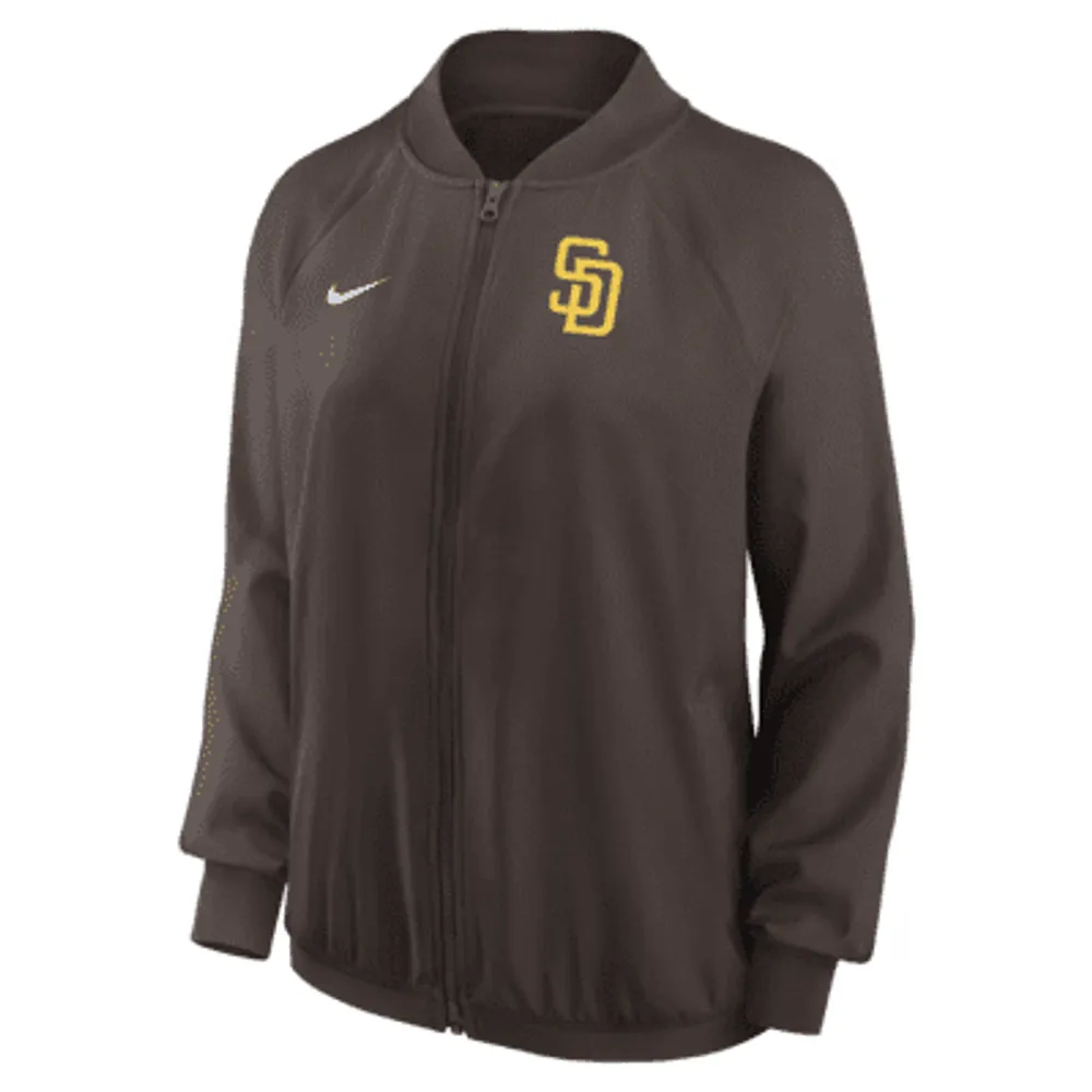 Men's Nike Brown San Diego Padres Authentic Collection Dugout Full-Zip Jacket