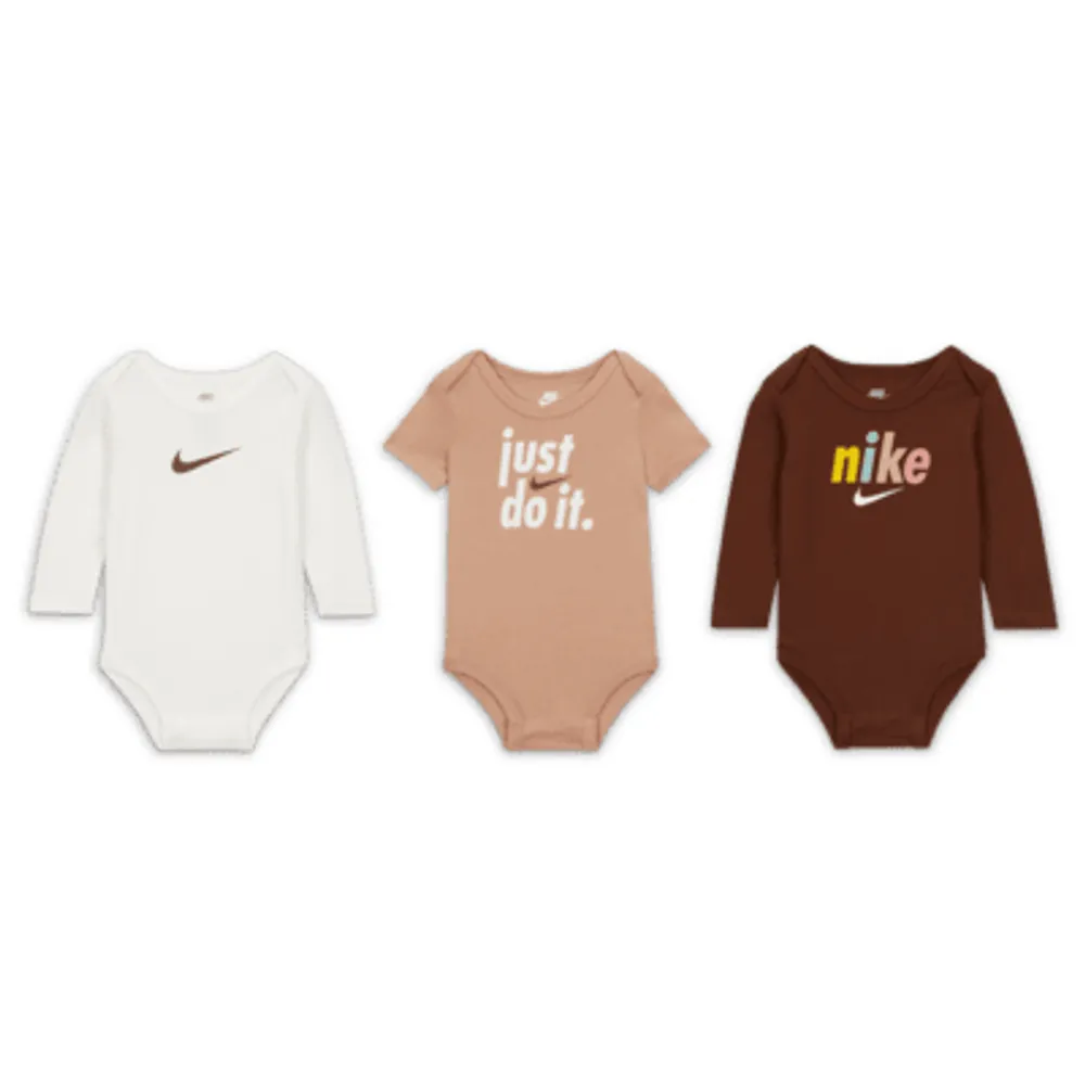 Nike E1D1 3-Pack Bodysuits Baby Bodysuit Pack. Nike.com