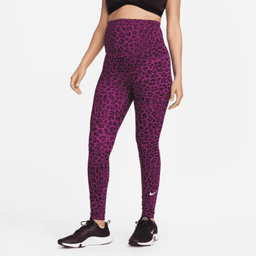 Nike One (M) Women's High-Waisted Leopard Print Leggings