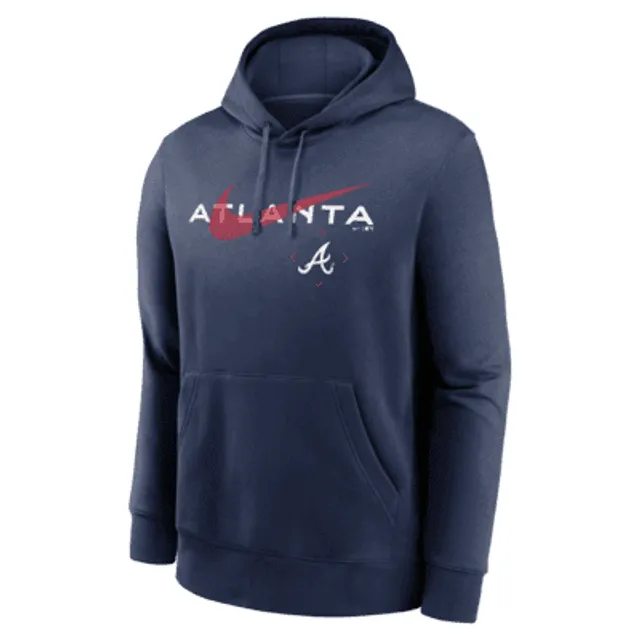 Youth Atlanta Braves Nike Navy Pregame Performance Pullover Hoodie