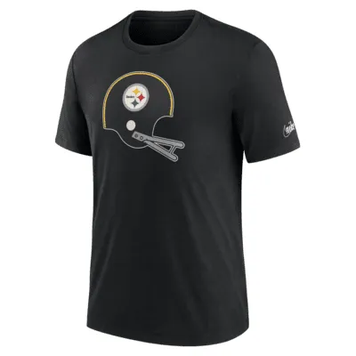 Denver Broncos Nike Rewind Logo Tri-Blend T-Shirt - Heather Charcoal