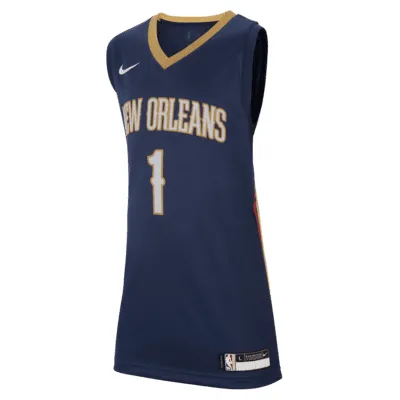Maillot Nike NBA Swingman Pelicans Icon Edition pour ado. FR