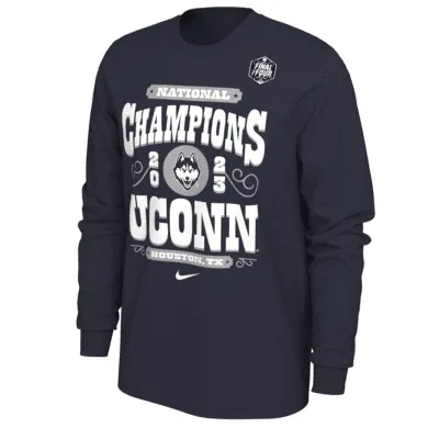 UConn Men's Nike College National Champs Long-Sleeve T-Shirt. Nike.com