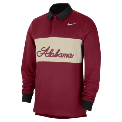 Alabama Men's Nike Dri-FIT College Long-Sleeve Polo. Nike.com