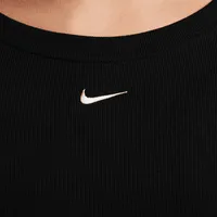 Nike Sportswear Chill Knit Women's Tight Scoop-Back Long-Sleeve Mini-Rib Top. Nike.com