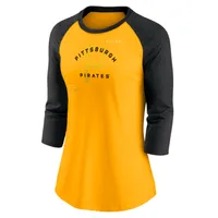 Nike Next Up (MLB Pittsburgh Pirates) Women's 3/4-Sleeve Top. Nike.com