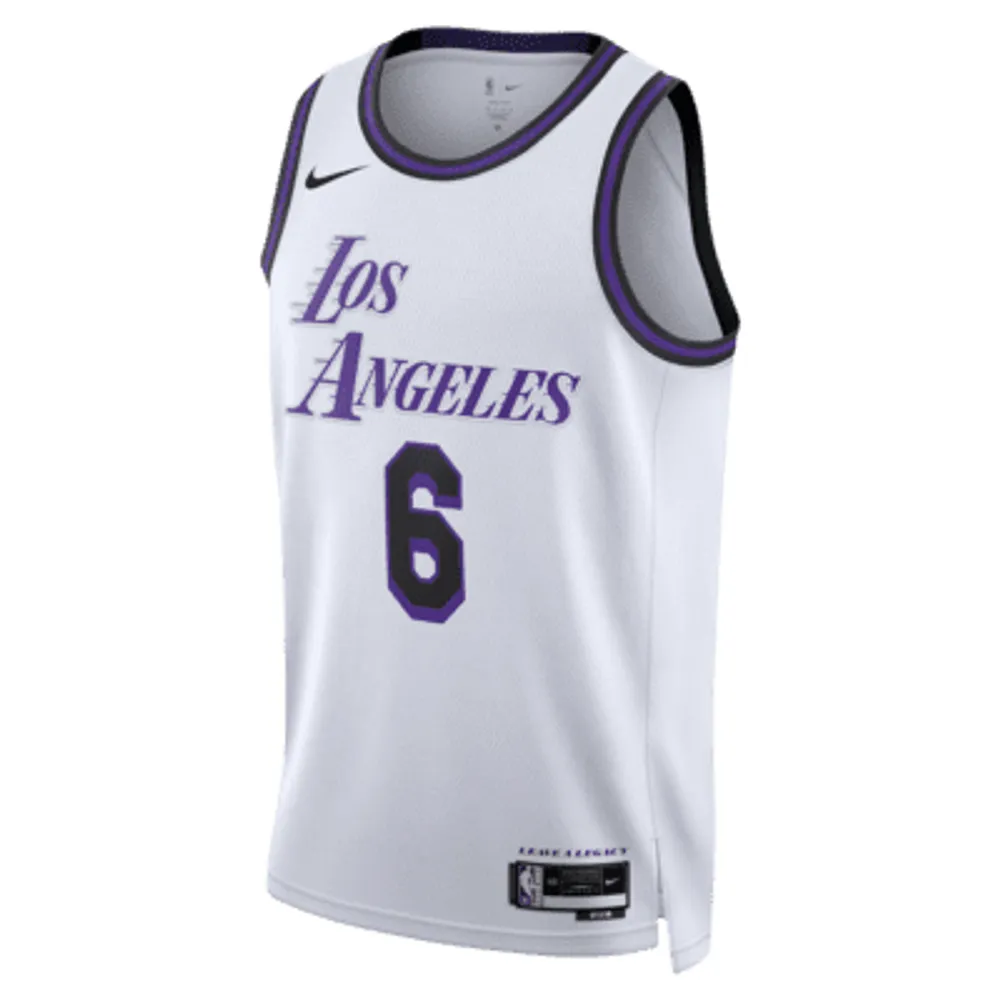 Men's Los Angeles Lakers Statement Edition Jordan Dri-Fit NBA Swingman Jersey in Purple, Size: XS | DO9530-505