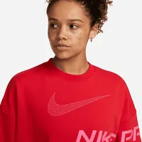 Nike Dri-FIT Get Fit Women's French Terry Graphic Crew-Neck Sweatshirt. Nike.com