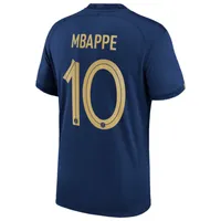 France National Team 2022/23 Stadium Home (Kylian Mbappe) Big Kids' Nike Dri-FIT Soccer Jersey Jersey. Nike.com