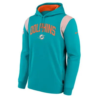 Nike Therma Athletic Stack (NFL Miami Dolphins) Men's Pullover Hoodie. Nike.com