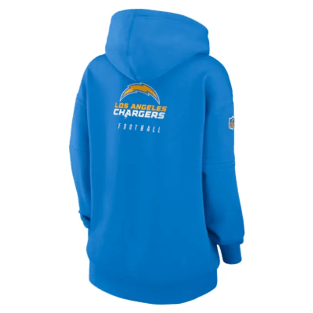 NFL Los Angeles Chargers Boys' Long Sleeve Performance Hooded Sweatshirt - XS