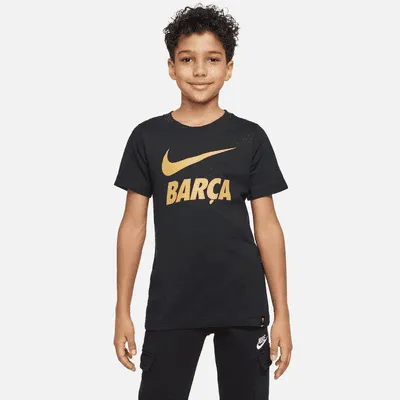 FC Barcelona Big Kids' Soccer T-Shirt. Nike.com