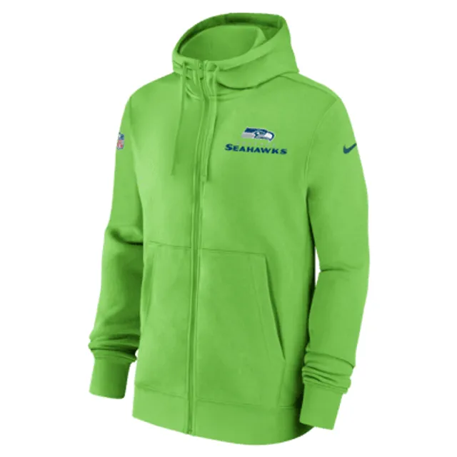 Seattle Seahawks Crucial Catch Club Nike Women's NFL Pullover Hoodie in Black, Size: Large | 01F000AZUU-5WL