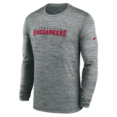 Nike Men's Tampa Bay Buccaneers Sideline Legend Velocity T-Shirt - Red - M (Medium)